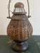 Vintage Rattan Table Lamp Circa 1980s