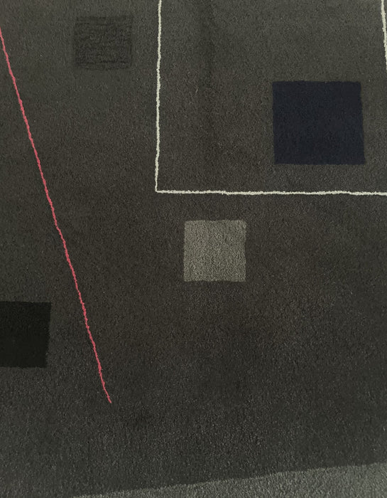 Guy de Lussigny Geometric Abstract Rug / Tapestry for Tisca France