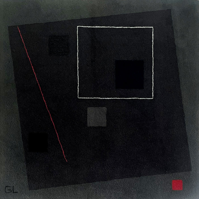 Guy de Lussigny Geometric Abstract Rug / Tapestry for Tisca France