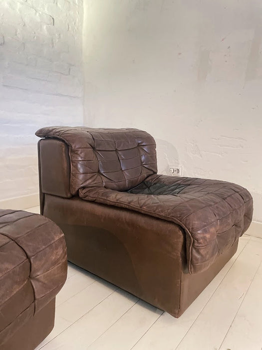 De Sede Leather DS11 Modular Sofa