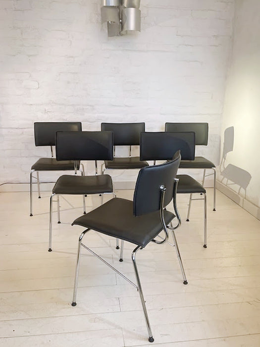 Sparta Leather Chairs by Christoph Hindermann for Dietiker