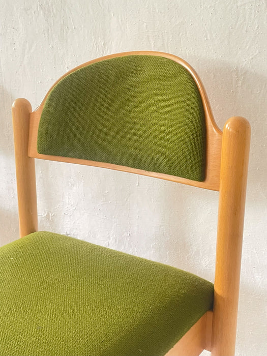 1970s German Beech Wood Dining Chairs