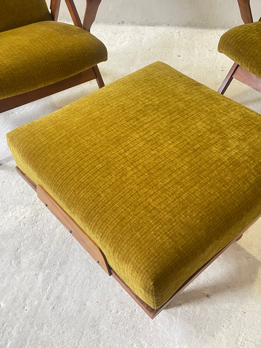 Armchairs with a Footrest by František Jirák for Tatra