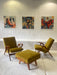 Armchairs with a Footrest by František Jirák for Tatra