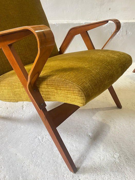 Armchairs with a Footrest by František Jirák for Tatra