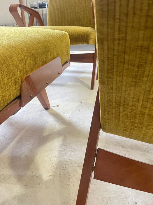 Armchairs with a Footrest by František Jirák for Tatra