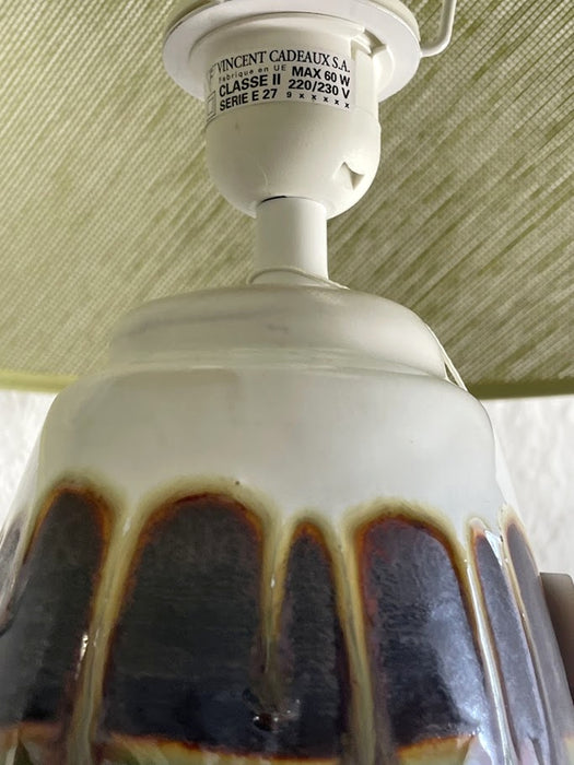 Vincent Cadeaux S.A. Ceramic Table Lamp, France, 1960s–1970s