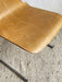 Mid-Century Stacking Chair Bentwood and Chrome France 1980s
