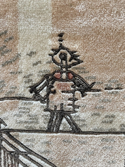 Hand-Made Tapestry The Tightrope Walker After Paul Klee