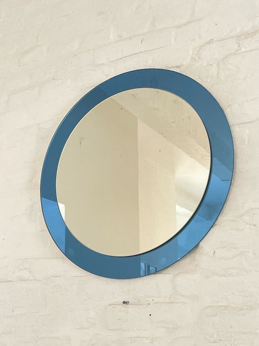 Blue Glass Wall Mirror Italian