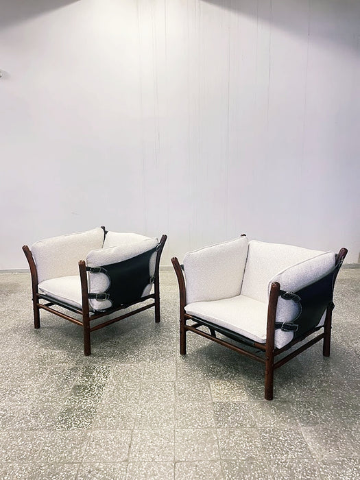 Ilona Lounge Chairs by Arne Norell, Sweden, 1970s