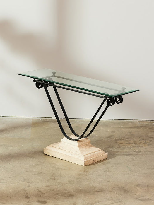 Vintage Italian console table from the 1980s