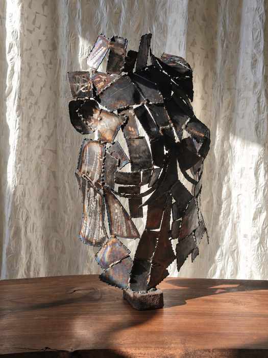 “Jeanne d’Arc” Welded Steel Sculpture József Szabó Trash Works Industrial 2024