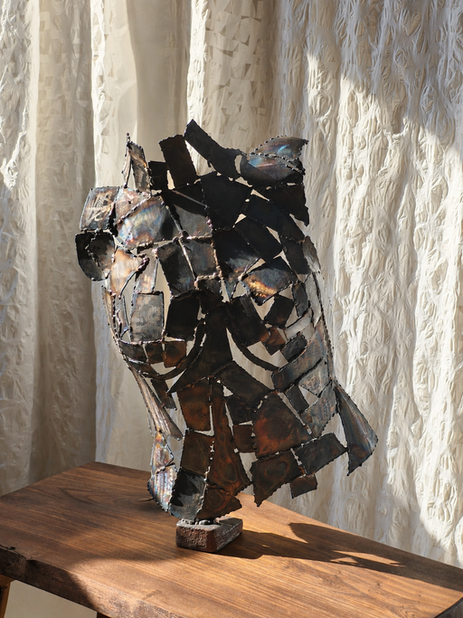 “Jeanne d’Arc” Welded Steel Sculpture József Szabó Trash Works Industrial 2024
