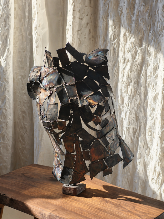 “Jeanne d’Arc” Welded Steel Sculpture József Szabó Trash Works Industrial 2024