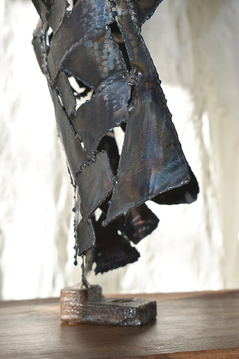 “Jeanne d’Arc” Welded Steel Sculpture József Szabó Trash Works Industrial 2024