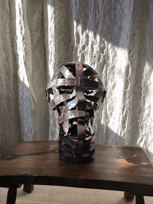 “Kraftwerk” Welded Steel Sculpture József Szabó Trash Works Industrial 2024