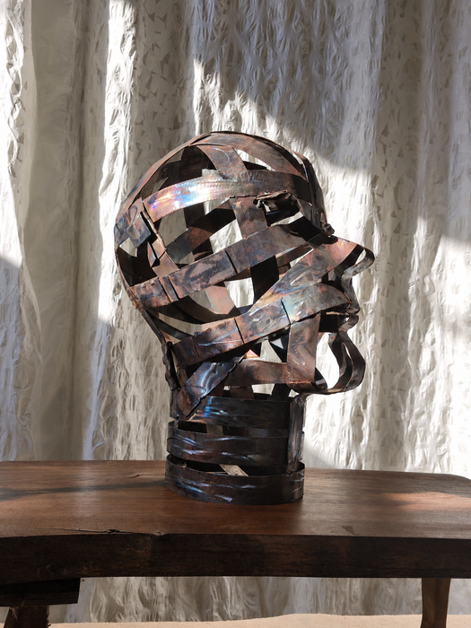 “Kraftwerk” Welded Steel Sculpture József Szabó Trash Works Industrial 2024