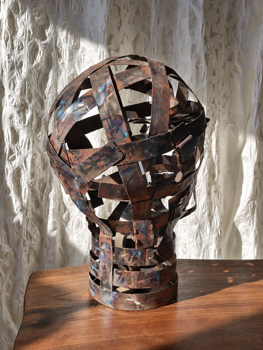 “Kraftwerk” Welded Steel Sculpture József Szabó Trash Works Industrial 2024