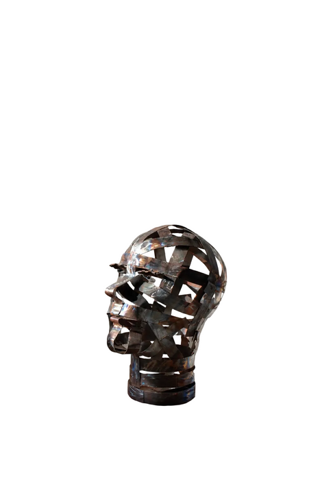 “Kraftwerk” Welded Steel Sculpture József Szabó Trash Works Industrial 2024