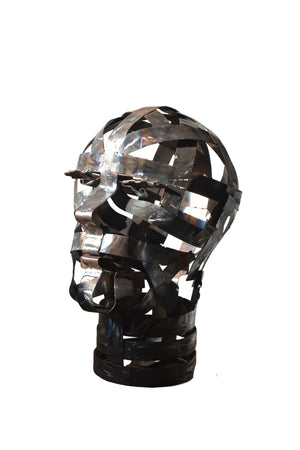 “Kraftwerk” Welded Steel Sculpture József Szabó Trash Works Industrial 2024