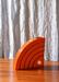 Luciano Florio Paccagnella – SHELL Orange Ceramic Vase, 1990s