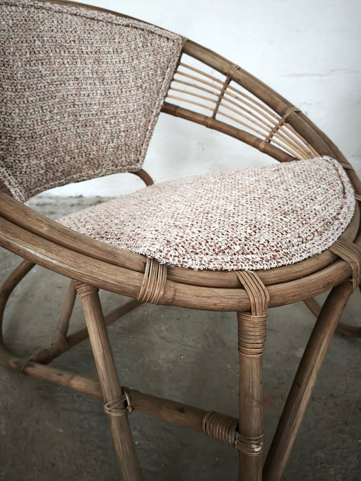 Rare Pair of Japanese Imaeda Rattan Lounge Chairs 1960s