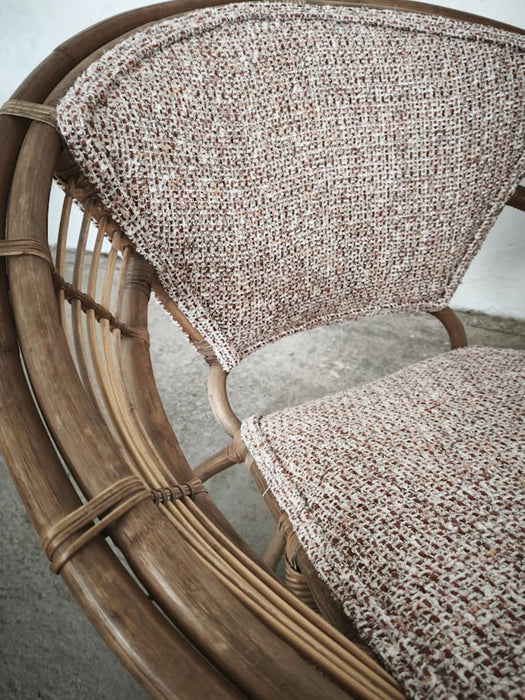 Rare Pair of Japanese Imaeda Rattan Lounge Chairs 1960s