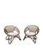 Rare Pair of Japanese Imaeda Rattan Lounge Chairs 1960s