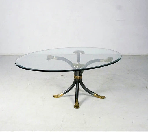 Manfred Bredohl Brass and Iron Coffee Table 1970