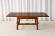 Scandinavian Oak Draw-Leaf Refectory-Style Coffee Table, circa 1960s