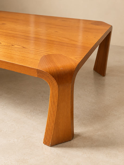 Tendo Mokko “Zataku” Japanese Modern Low Coffee Table 1970s