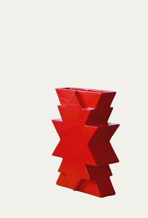 Memphis Style Ceramic Vase ILIOS by Florio Keramia 1990s