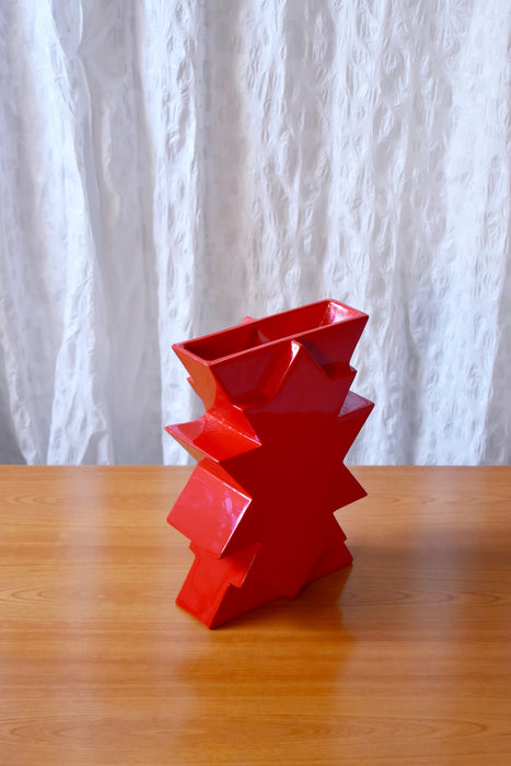 Memphis Style Ceramic Vase ILIOS by Florio Keramia 1990s