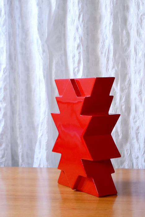 Memphis Style Ceramic Vase ILIOS by Florio Keramia 1990s