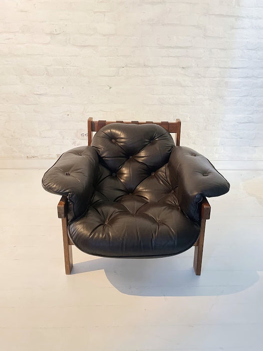 Mid Century Senator Leather Armchair 1970s, Hungary - Artibus365