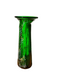Vintage Modern Free-Form Green Art Glass Vase Budveszel Gyula Hungary 1990s
