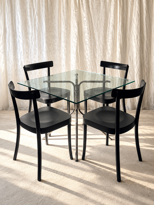  Moser 1-250 Wooden Dining Chairs, Werner Max Moser Design