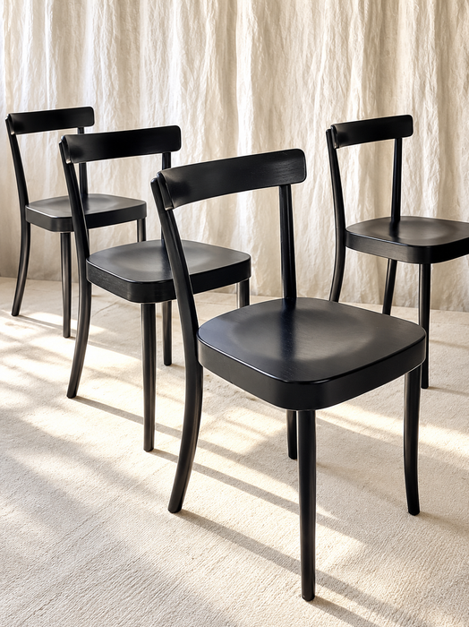  Moser 1-250 Wooden Dining Chairs, Werner Max Moser Design
