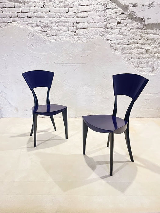 Pair of “Karina” Chairs by J. Mancini & G. Fois-Dorell for Sawaya & Moroni, 1990s