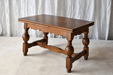 Scandinavian Oak Draw-Leaf Refectory-Style Coffee Table, circa 1960s
