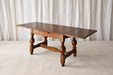 Scandinavian Oak Draw-Leaf Refectory-Style Coffee Table, circa 1960s