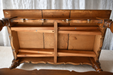 Scandinavian Oak Draw-Leaf Refectory-Style Coffee Table, circa 1960s