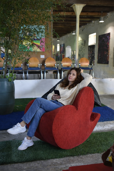 Ron Arad Soft Heart Lounge Rocking Chair Moroso Italy 1990s