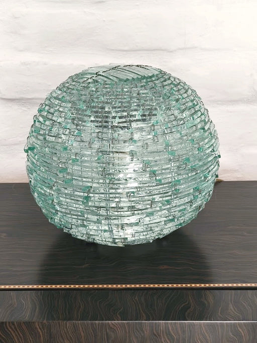 Vintage "Tao" Hand-Assembled Glass Table Lamp – Italy, 1960s