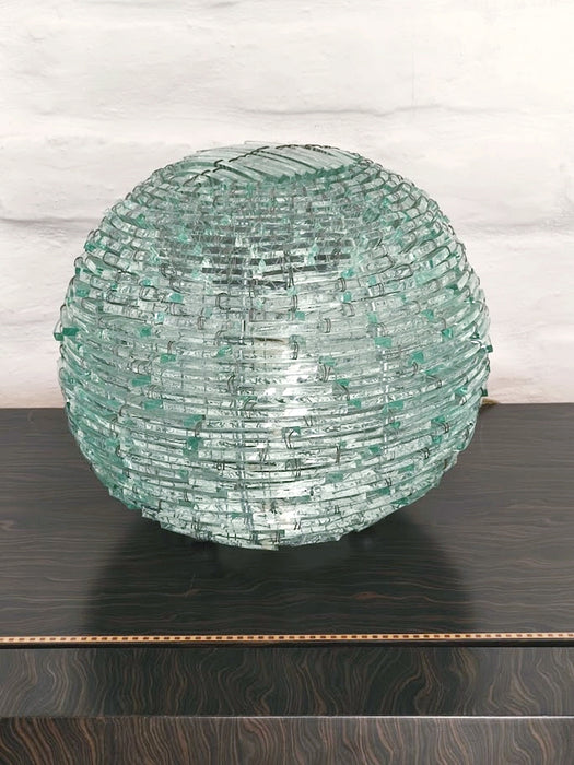Vintage "Tao" Hand-Assembled Glass Table Lamp – Italy, 1960s