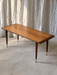 Mid-Century Modern Teak Coffee Table with Brass Feet, Sweden circa 1960