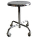Rollen Zürich Authentic Swiss Bauhaus Industrial Chrome Swivel Stool circa 1950s