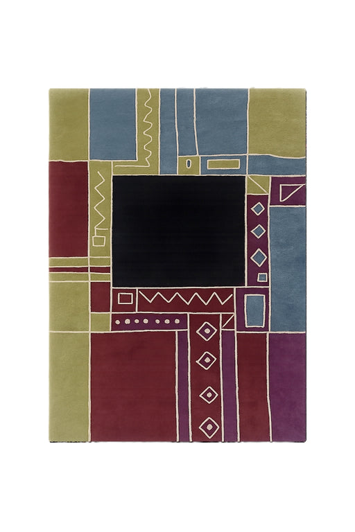 Tisca "Krumi" Hand-Tufted Wool Rug, France 1990s