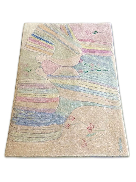Tisca "Cristina" Wool Rug by Van Belkom, Kinderdesign Collection, 1980s